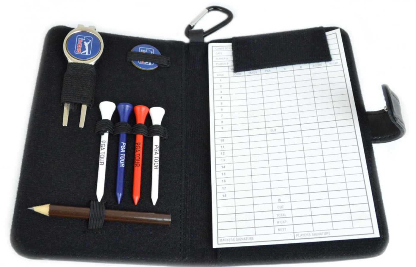 PGA TOUR Real Leather Score Ca